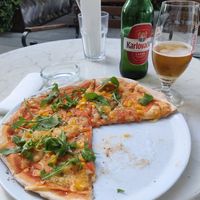 Vegan pizza at Rica in Rijeka