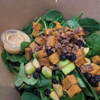 Candied sweet potato salad at Bona Fide Juicery in Appleton