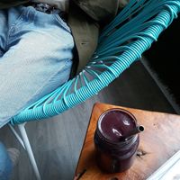 The cherry chocolate smoothie! at Bona Fide Juicery in Appleton