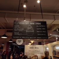 This sign very effectively caught my friend's attention walking by at Seed + Mill in New York City