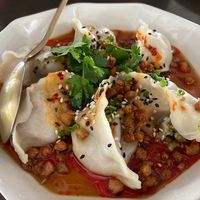 Dumplings with chilli at Vistro in Bangkok
