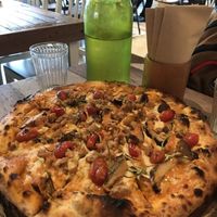 Tom yum pizza   at Vistro in Bangkok