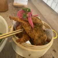 Zatar fried chicken 😍  at Vistro in Bangkok