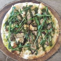 Magic mushroom pizza at Vistro in Bangkok