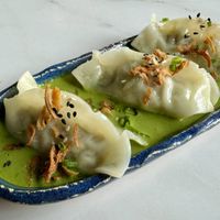 Thai curry dumplings  at Vistro in Bangkok