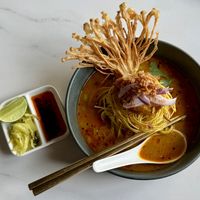 New and improved khao soi   at Vistro in Bangkok
