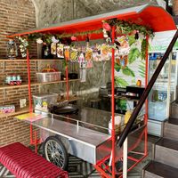 Food cart at entry  at Vistro in Bangkok