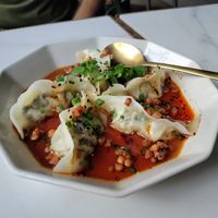 Spicy wontons at Vistro in Bangkok