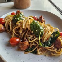 Isaan spaghetti - highly recommend at Vistro in Bangkok