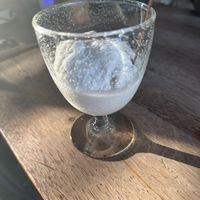 Coconut ice cream (vegan)  at Vistro in Bangkok