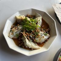 Vistro dumplings (mushroom and cabbage)   at Vistro in Bangkok