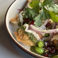 Smashin’ samosas   at Vistro in Bangkok