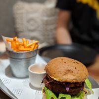 Chicken burger at Vistro in Bangkok