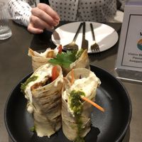 Chicken wraps (habibi) at Vistro in Bangkok