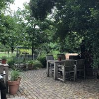 Outside dining area at Kaldenbroeck in Lottum