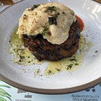 Vegan moussaka, a triumph   at Artesanal in Skiathos