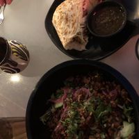 Lucha Ensaladas with Impossible meat, and Impossible Dilla were super yummy!! at Dilla Libre in Scottsdale
