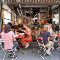 Outdoor and indoor seating at Pastarazzi in Luzern