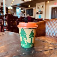 Oat milk cortado   at Wholly Grounds in Dayton