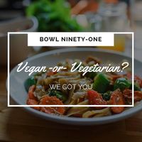 Posted on their facebook, great options found here. at Bowl 91 in Appleton