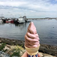 Vegan strawberry/chocolate twist at Ziggy's in Plymouth