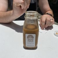Cold brew with macadamia nut milk, maple syrup, + vanilla  at Choice Health Bar in Kaanapali