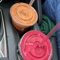2 Juices (carrot & beet with other ingredients)  at Trailside Cafe in Yorktown Heights
