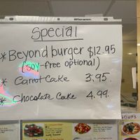 Burger & Cake at Loving Hut in Orlando