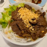 Lemon grass noodles with tvp at Loving Hut in Orlando