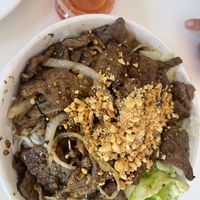 Lemongrass Beef  at Loving Hut in Orlando