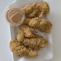 fried shrimp   at Loving Hut in Orlando