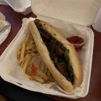 philly cheesesteak  at Loving Hut in Orlando