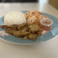 Garlic Sensation- Soy protein, garlic, onion, salad  at Loving Hut in Orlando