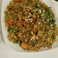 healthy rice at Loving Hut in Orlando