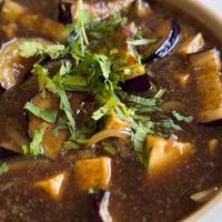 Eggplant tofu dish   at Loving Hut in Orlando