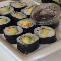 Avocado rolls at Loving Hut in Orlando