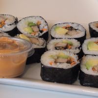 Ocean sushi at Loving Hut in Orlando