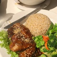 Drum stick meal and pho at Loving Hut in Orlando