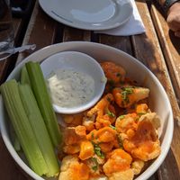 Vegan cauliflower wings (with vegan ranch) at Earls Kitchen + Bar in Banff