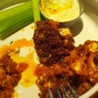 Buffalo cauliflower with vegan ranch at Earls Kitchen + Bar in Banff