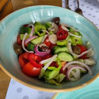 Mixed salad at Te Fisi in Shkoder