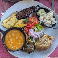 Vegan combination at Te Fisi in Shkoder