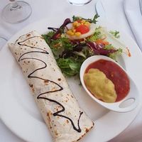 Spinach fajitas at Casa Vital in Altea