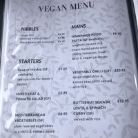 Menu card page one  at Peet's in Lochinver