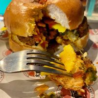 Falafel burger   at Gelatoburger in Oban