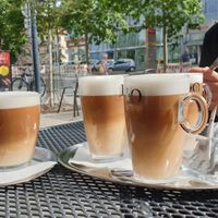 late macchiato with oatmilk at Bagels & Beans in Jena