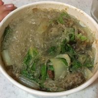 Mung bean noodle dish at Hé Yuán Sù Zhāi in Taichung