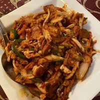 Korean 🌱 stir fry  at Silk Road Café in Vermillion