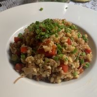 Bulgur with veggies at Mandragora in Lublin