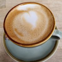 Flat white at Parlé Pantry in West London